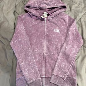 Acid wash pink sweater